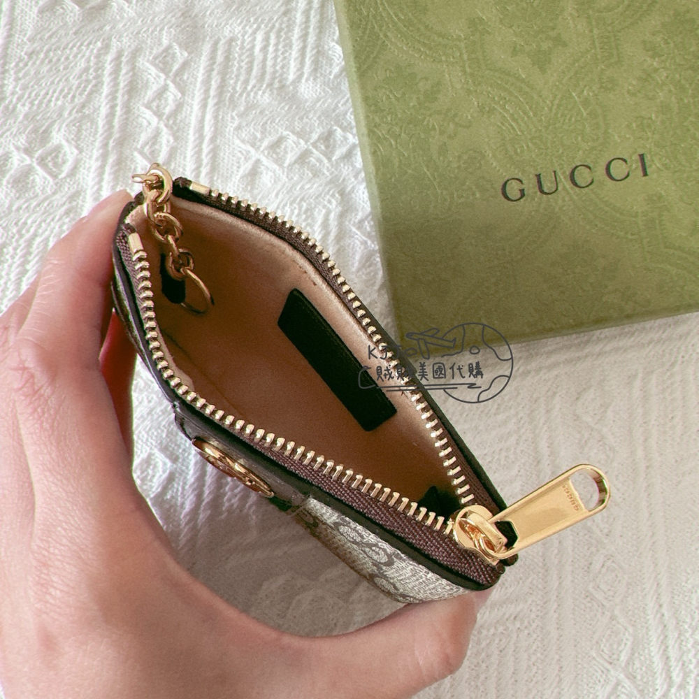 【GUCCI】Ophidia老花零錢包-細節圖2