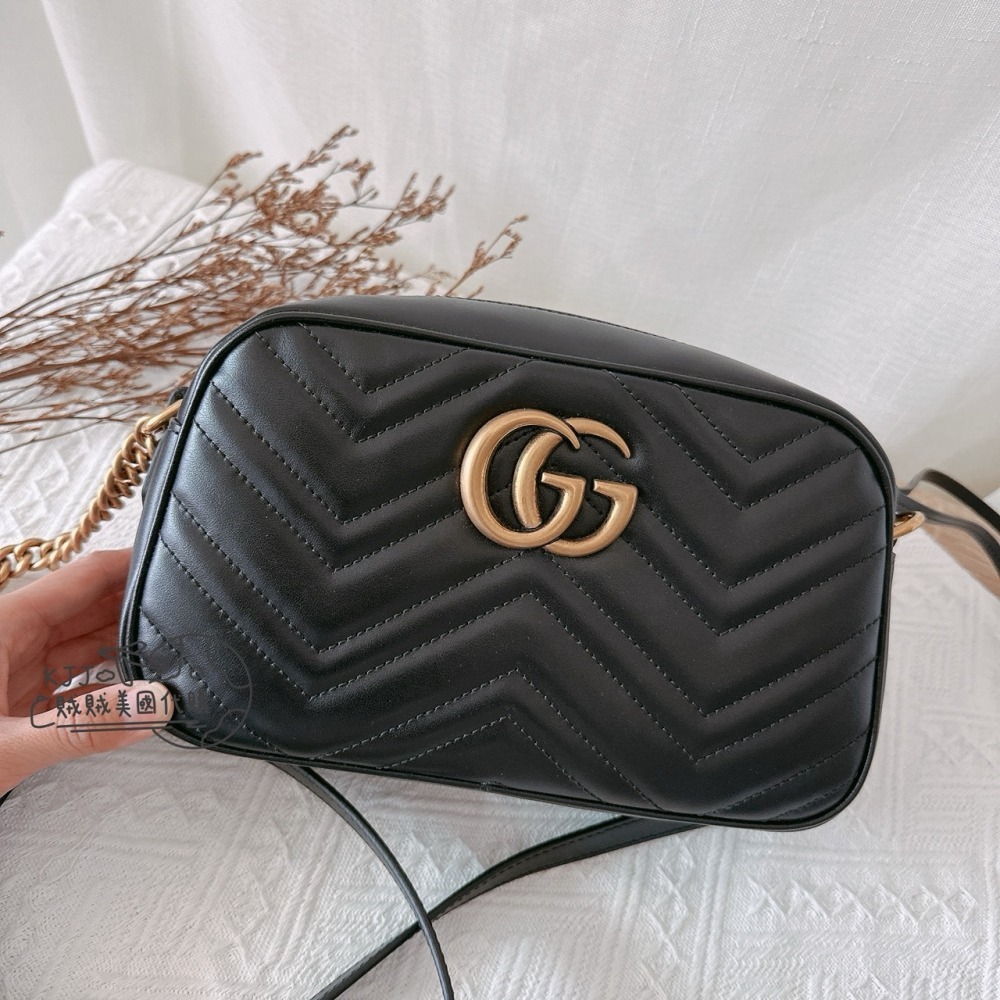 【GUCCI】Marmont小方斜背包-細節圖2