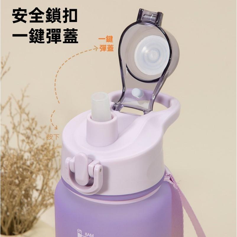 漸層水壺🔥真便宜現貨🔥磨砂水壺 吸管水壺 運動水壺1000ml 健身水壺 環保杯 水壺 大容量水壺 大水壺 水杯-細節圖5