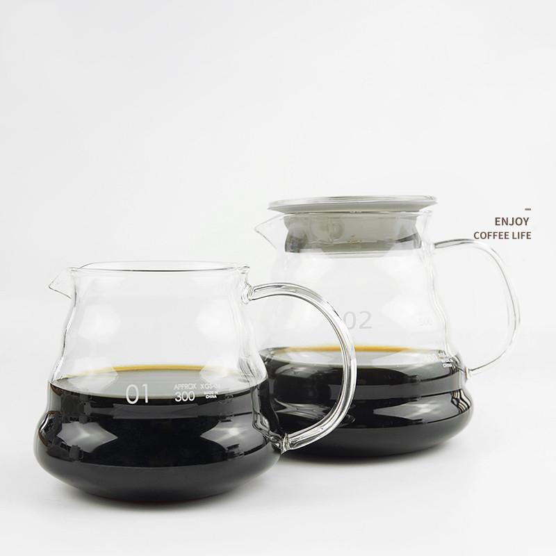 雲朵壺咖啡壺🔥真便宜現貨🔥玻璃壺 雲朵壺 竹托濾杯 咖啡下接壺 耐熱玻璃壺 咖啡下接壺 分享壺 手沖咖啡壺-細節圖2