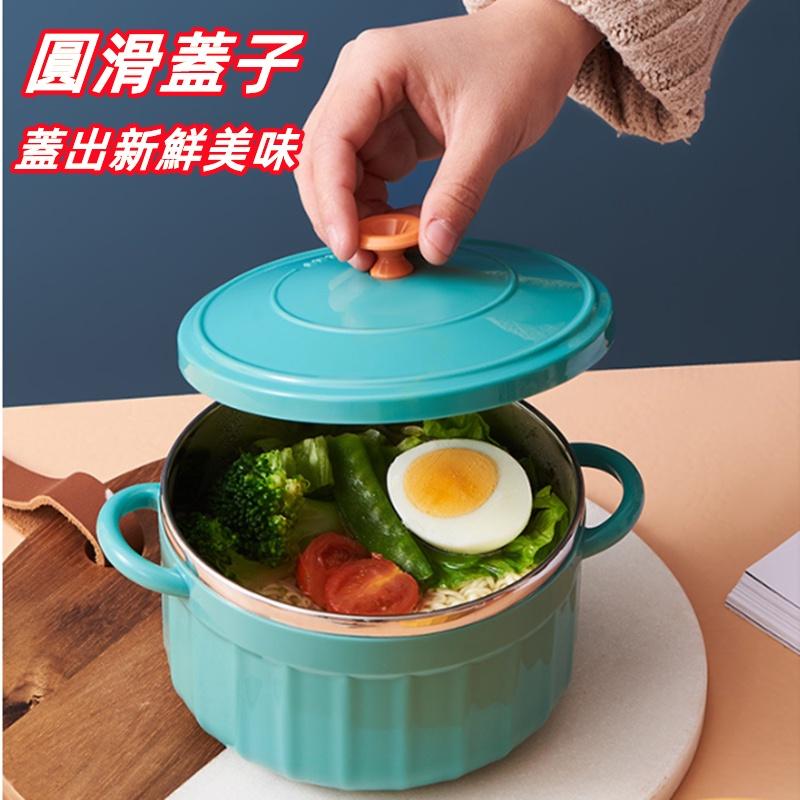 不鏽鋼泡麵碗🔥真便宜現貨🔥泡麵碗 雙層隔熱碗 撞色泡麵碗 湯麵碗 便當碗 環保碗 露營碗 湯碗 鐵碗 杯碗-細節圖5