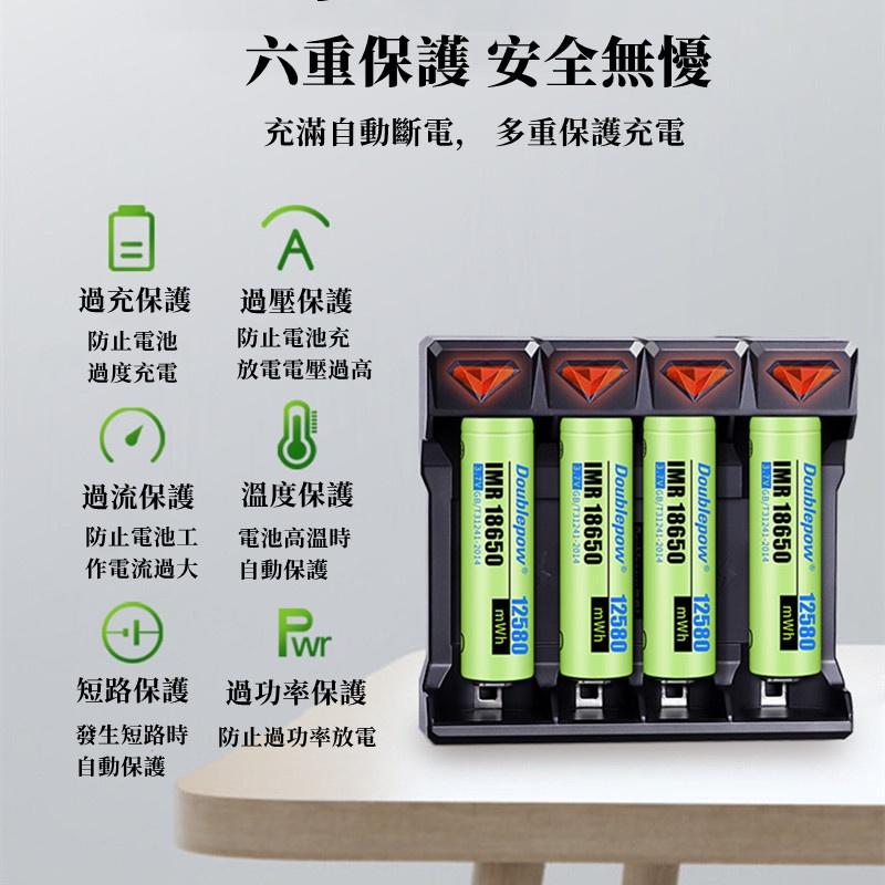 18650充電器🔥真便宜現貨🔥USB電池充電器 四槽充滿轉燈 電池充電器 鋰電池充電器 風扇電池-細節圖2