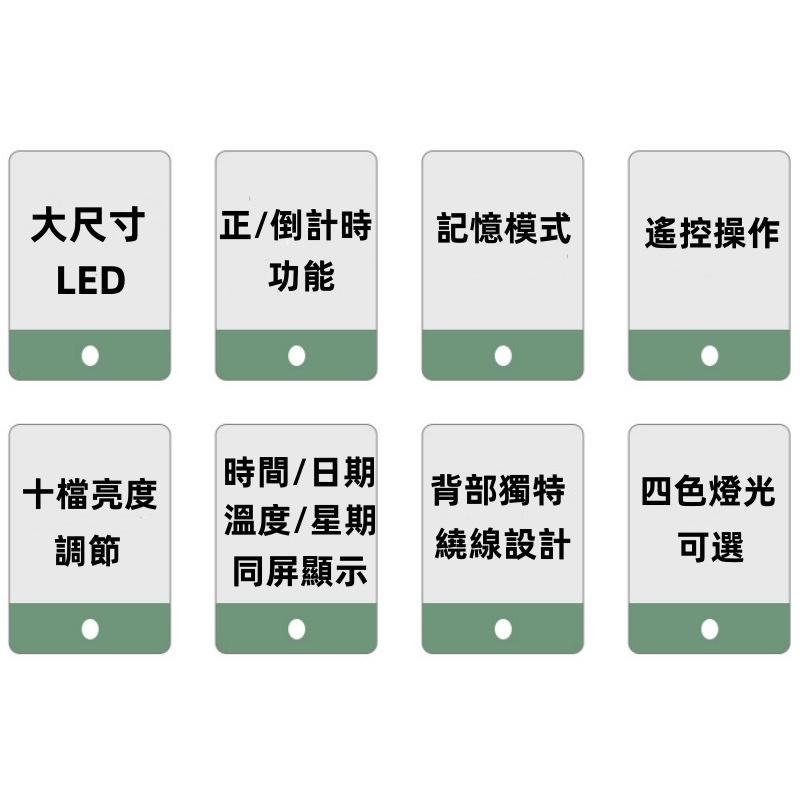 LED鏡面數字鐘🔥真便宜現貨🔥LED掛鐘 大字體顯示清晰 LED掛鐘 靜音時鐘 USB插電 電子時鐘-細節圖8