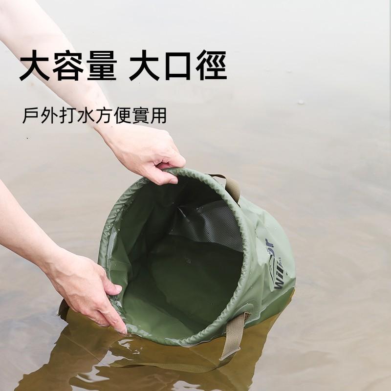 露營折疊水桶🔥真便宜🔥露營摺疊水桶 攜帶式水桶 泡腳桶 摺疊水桶 露營水桶 戶外水桶 儲水桶 釣魚桶 水袋-細節圖3