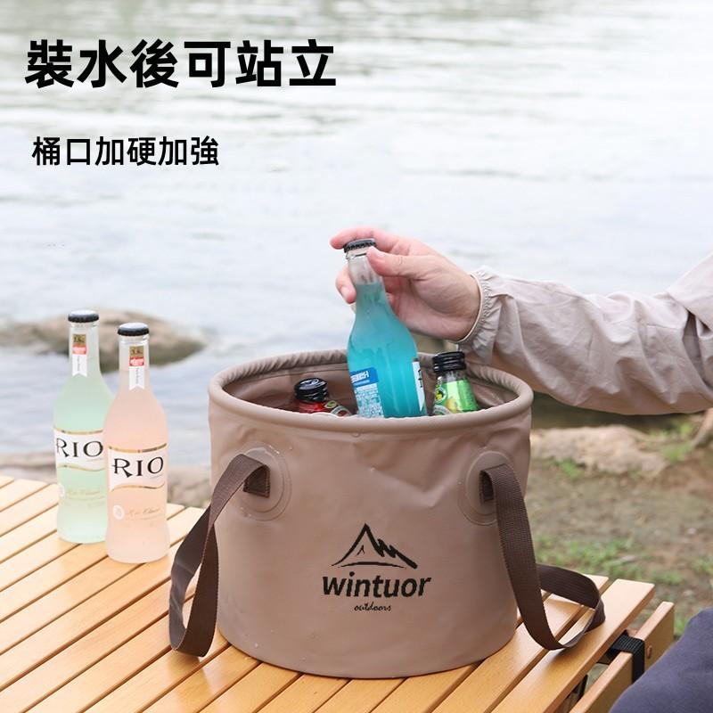 露營折疊水桶🔥真便宜🔥露營摺疊水桶 攜帶式水桶 泡腳桶 摺疊水桶 露營水桶 戶外水桶 儲水桶 釣魚桶 水袋-細節圖5