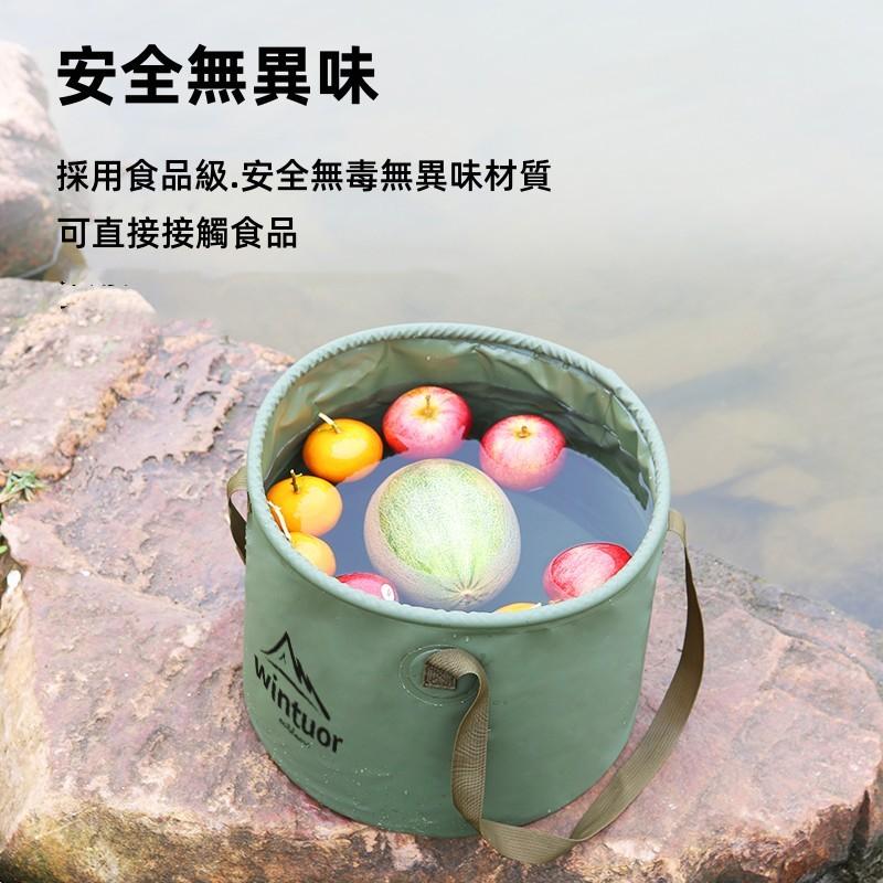 露營折疊水桶🔥真便宜🔥露營摺疊水桶 攜帶式水桶 泡腳桶 摺疊水桶 露營水桶 戶外水桶 儲水桶 釣魚桶 水袋-細節圖6
