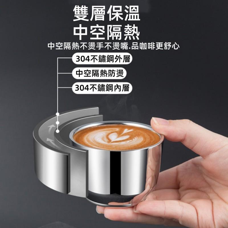 不鏽鋼茶杯🔥真便宜🔥304雙層杯 鋼杯 隔熱杯 直口杯 茶杯 一口杯 杯子 小杯子 泡茶 茶藝 不鏽鋼杯-細節圖3