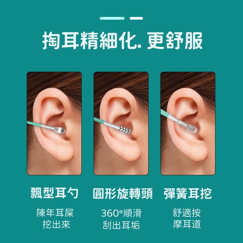 挖耳6件套裝🔥真便宜現貨🔥挖耳神器 挖耳棒 掏耳工具組 掏耳棒套組 耳朵 螺旋式挖耳勺 清潔工具-細節圖8