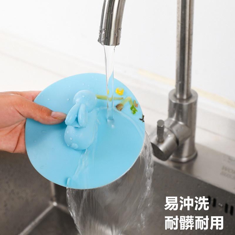 排水孔蓋🔥真便宜現貨🔥萌兔地漏蓋 防臭防堵塞蓋 水槽蓋 封閉矽膠地漏 硅膠水槽過濾器 防臭地漏蓋-細節圖5