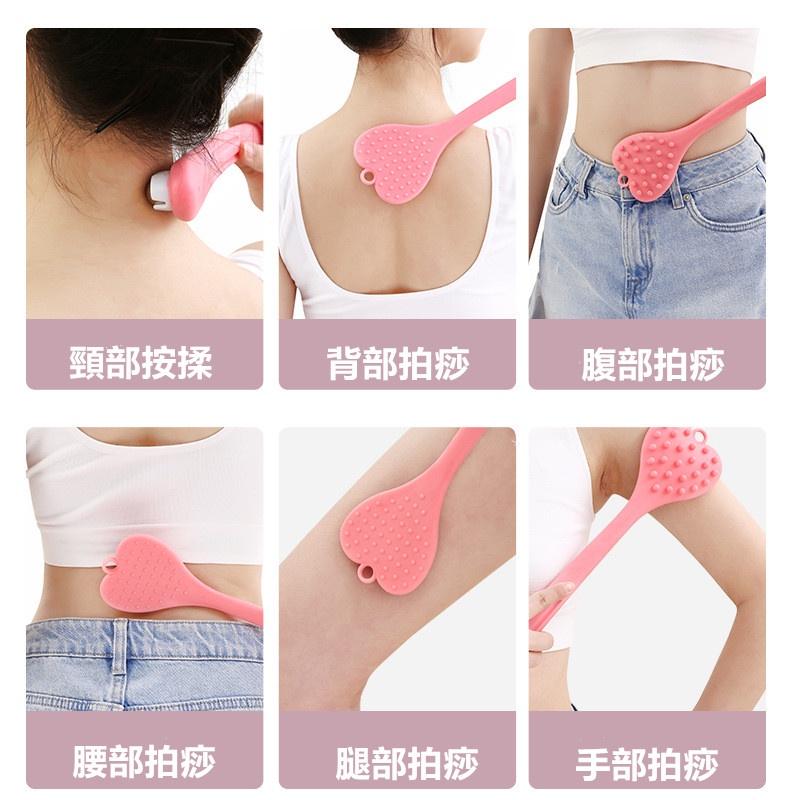 愛心拍痧板🔥真便宜現貨🔥 (進階款按滾珠) 按摩拍 背部按摩 健康拍 拍痧棒 拍痧 敲膽經 按摩拍打捶-細節圖7