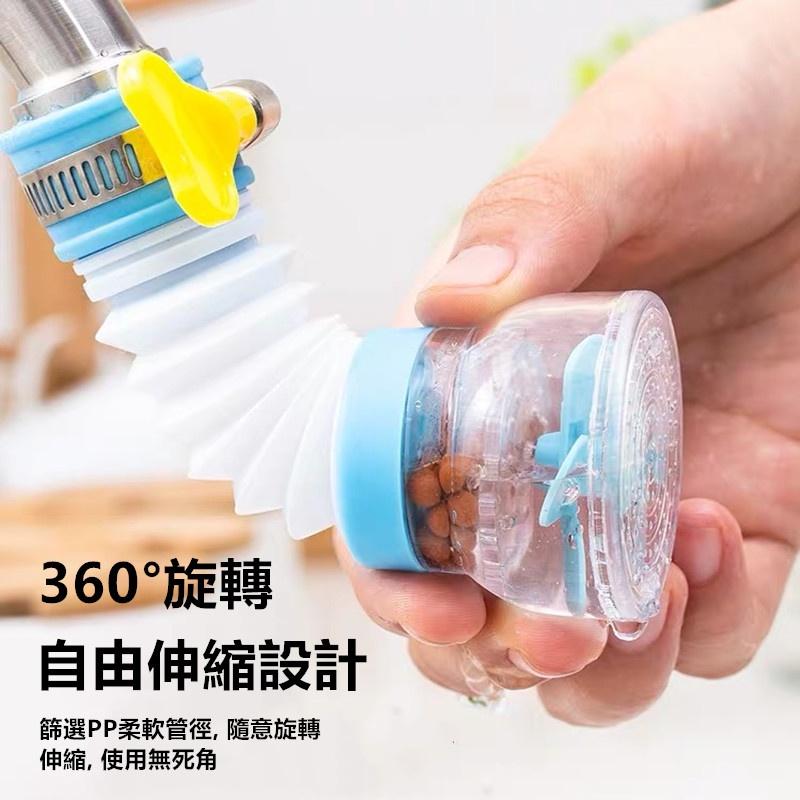 水龍頭過濾器🔥真便宜現貨🔥水龍頭淨水器 防噴水龍頭 萬向噴頭 節水花灑 廚房防濺水調節過濾器 廚房水龍頭 節水器-細節圖4