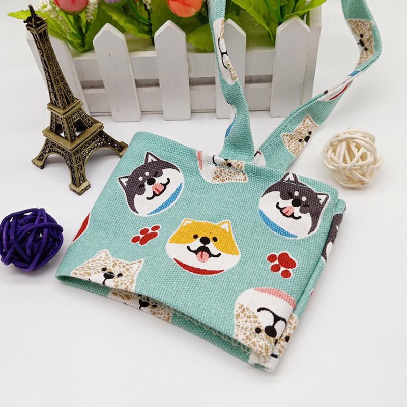 手搖飲杯套🔥真便宜現貨🔥柴犬奶茶杯套 便攜手提袋 手搖杯袋 環保杯套 飲料提袋 手提杯套 飲料提-細節圖3