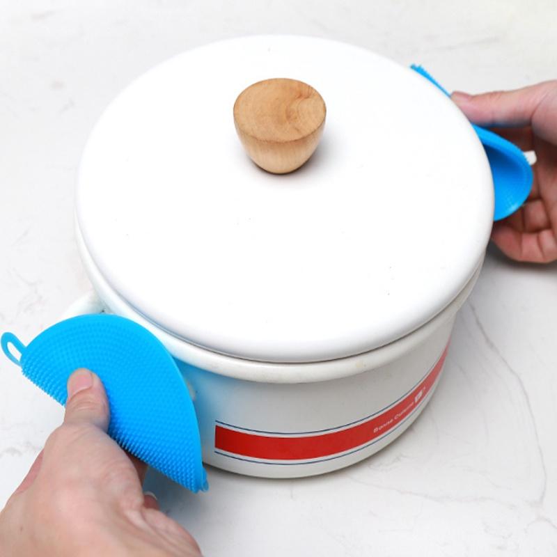 雙面洗碗刷🔥真便宜現貨🔥矽膠菜瓜布 多功能清潔刷 刷鍋器 洗碗刷 矽膠洗碗刷 洗杯刷 矽膠洗碗刷 隔熱墊 雙面菜瓜布-細節圖3