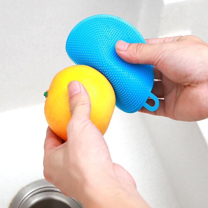 雙面洗碗刷🔥真便宜現貨🔥矽膠菜瓜布 多功能清潔刷 刷鍋器 洗碗刷 矽膠洗碗刷 洗杯刷 矽膠洗碗刷 隔熱墊 雙面菜瓜布-細節圖4