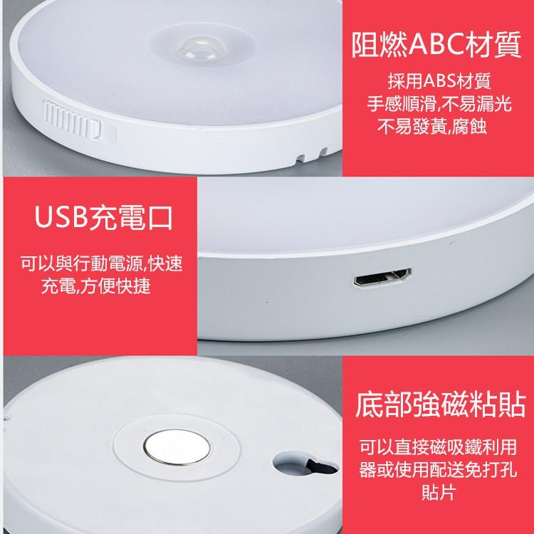 感應燈🔥真便宜現貨🔥小夜燈 人體感應感應燈 LED小夜燈 USB充電燈 床頭燈 USB充電 玄關燈 櫥櫃燈 小夜燈-細節圖6