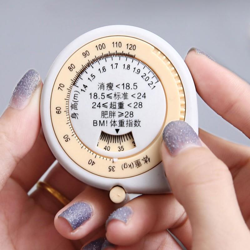 BMI健康捲尺🔥真便宜現貨🔥便攜皮尺 腰圍尺 臀圍尺 迷你自動捲尺 伸縮捲尺 三維卷尺 BMI腰圍測量器-細節圖2