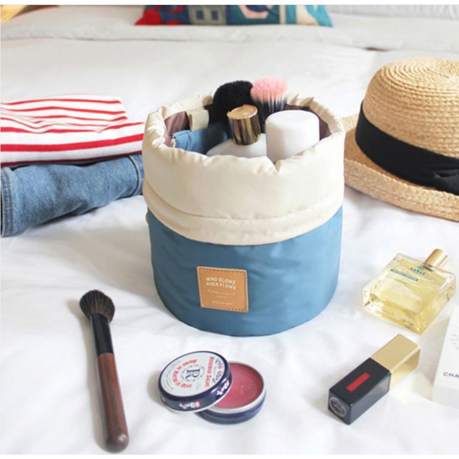洗漱化妝包🔥真便宜現貨🔥收納包 置物包 圓筒包 收納袋 洗漱包 多功能旅行包 化妝收納包-細節圖5