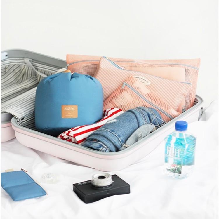 洗漱化妝包🔥真便宜現貨🔥收納包 置物包 圓筒包 收納袋 洗漱包 多功能旅行包 化妝收納包-細節圖8