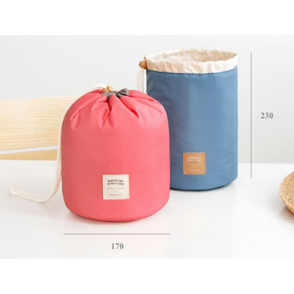 洗漱化妝包🔥真便宜現貨🔥收納包 置物包 圓筒包 收納袋 洗漱包 多功能旅行包 化妝收納包-細節圖9