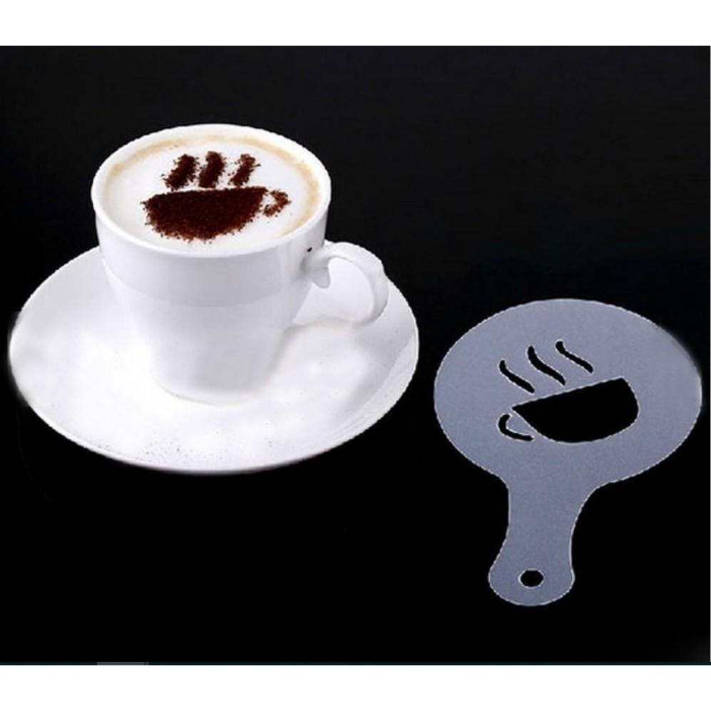拉花模具🔥真便宜現貨🔥咖啡印花模型 花式咖啡 印花模板 拉花模型 咖啡器具 塑料16片花型-細節圖5