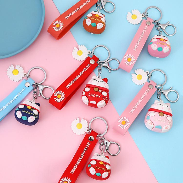 鑰匙扣🔥真便宜現貨🔥掛飾 吊飾 幸運貓鑰匙 掛件 pvc軟膠鑰匙扣 招財貓吊飾 包包小掛飾 禮物-細節圖2