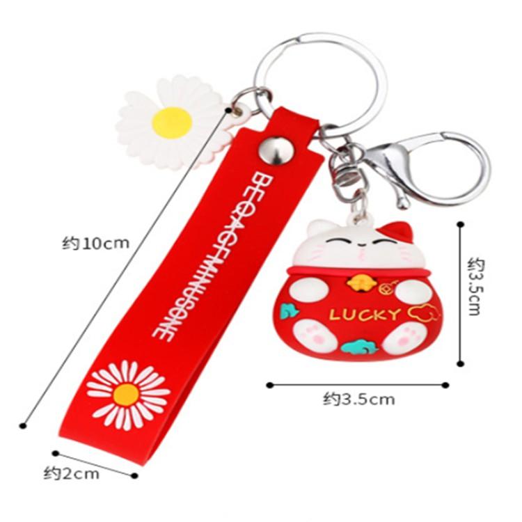 鑰匙扣🔥真便宜現貨🔥掛飾 吊飾 幸運貓鑰匙 掛件 pvc軟膠鑰匙扣 招財貓吊飾 包包小掛飾 禮物-細節圖8