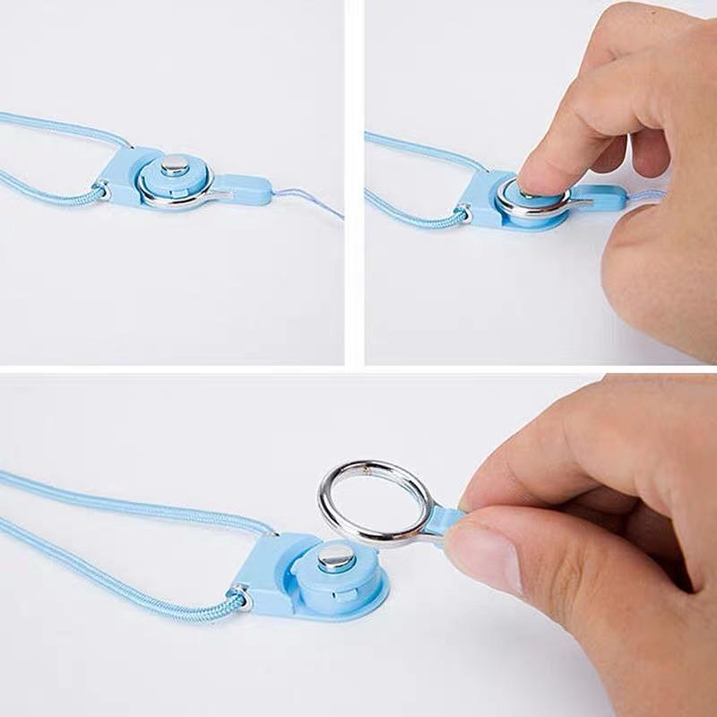 手機掛繩🔥真便宜現貨🔥可拆裝掛繩 旋轉掛繩 證件掛繩 指環扣 糖果色尼龍吊繩 掛繩 證件掛繩 證件繩 手機繩-細節圖7