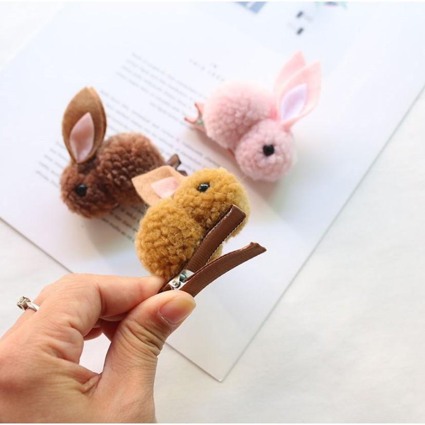 兔子髮飾🔥真便宜現貨🔥毛絨髮飾 兔耳朵髮夾 頭髮髮飾 髮飾 髮繩 髮圈 女童髮 繩髮夾-細節圖6