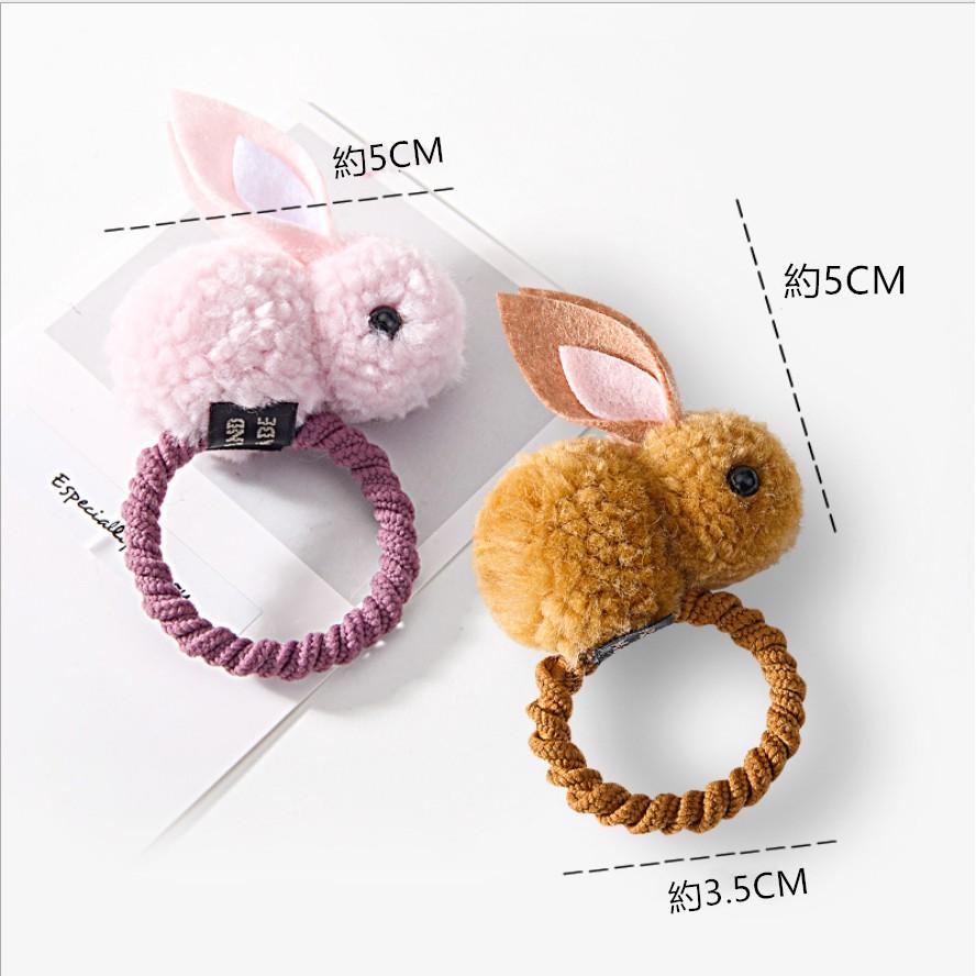 兔子髮飾🔥真便宜現貨🔥毛絨髮飾 兔耳朵髮夾 頭髮髮飾 髮飾 髮繩 髮圈 女童髮 繩髮夾-細節圖9