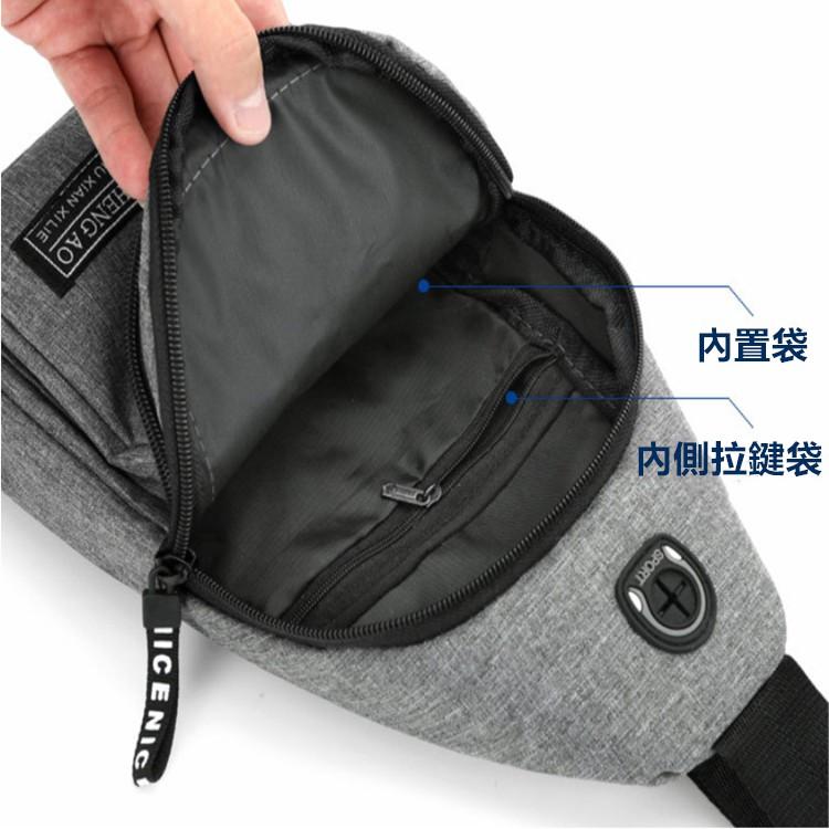 胸包🔥真便宜現貨🔥男士包 牛津布胸包 戶外包 旅行包 多功能運動包 休閑包 單肩背包 斜挎包-細節圖6