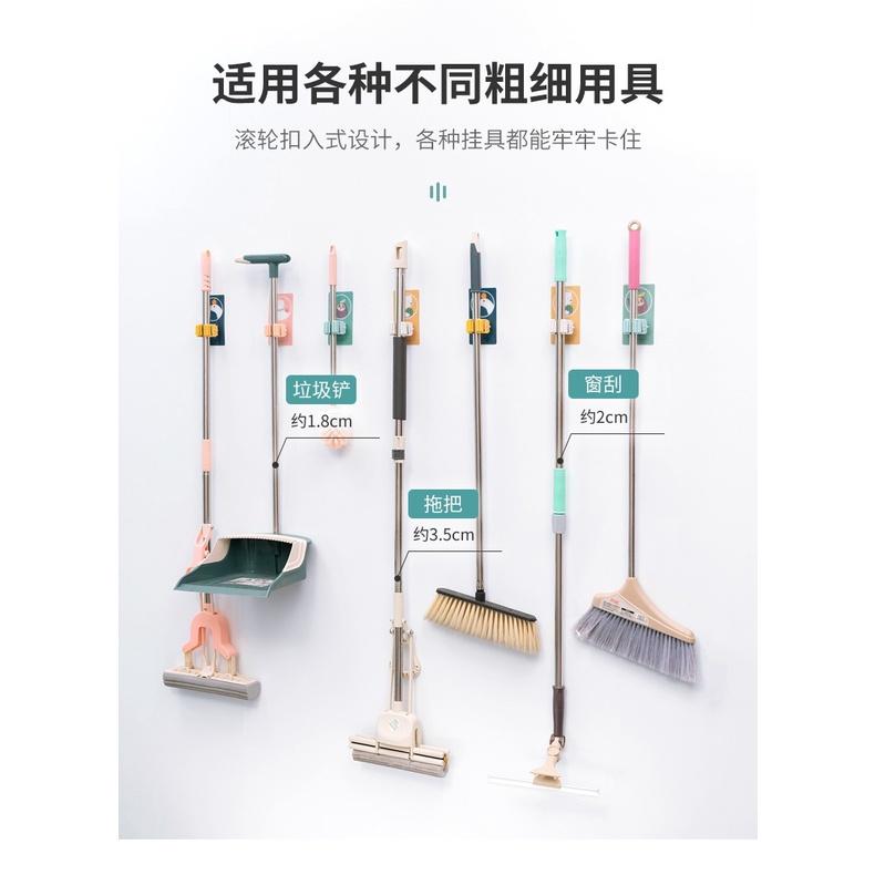 拖把夾🔥真便宜現貨🔥免打孔無痕拖把掛夾 浴室收納架 浴室架 掛架 拖把架 掃把架 掃把夾 廁所置物夾-細節圖3