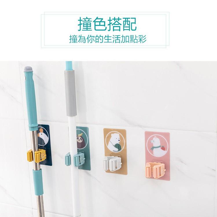 拖把夾🔥真便宜現貨🔥免打孔無痕拖把掛夾 浴室收納架 浴室架 掛架 拖把架 掃把架 掃把夾 廁所置物夾-細節圖4