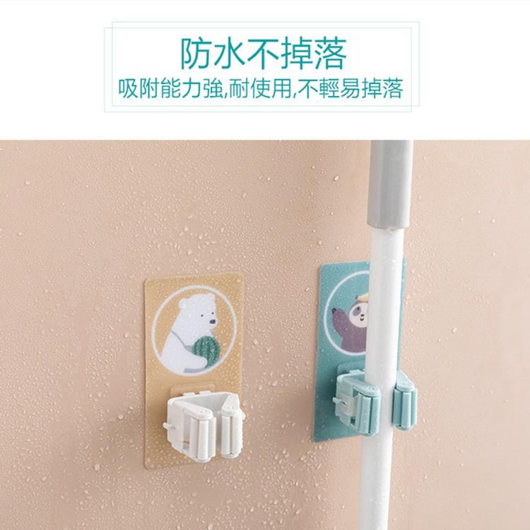 拖把夾🔥真便宜現貨🔥免打孔無痕拖把掛夾 浴室收納架 浴室架 掛架 拖把架 掃把架 掃把夾 廁所置物夾-細節圖5
