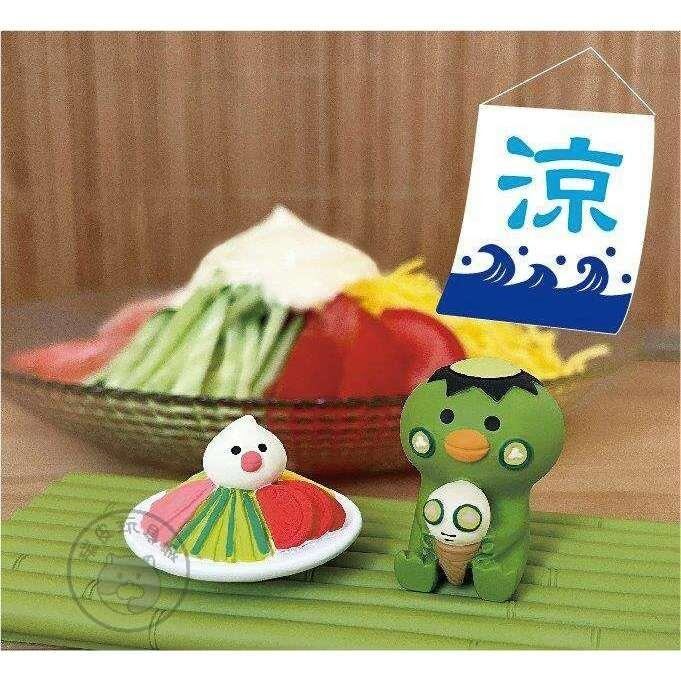 『2024年5月先行予約』日本正版 夏日 夏祭 夏天 Decole concombre 擺飾 禮物 貓 貓咪公仔 納涼-細節圖6