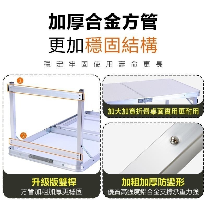 升級版雙桿加固鋁合金露營桌 摺疊桌 懶人桌 野營桌 野餐桌 折疊桌 餐桌 休閒桌-細節圖7