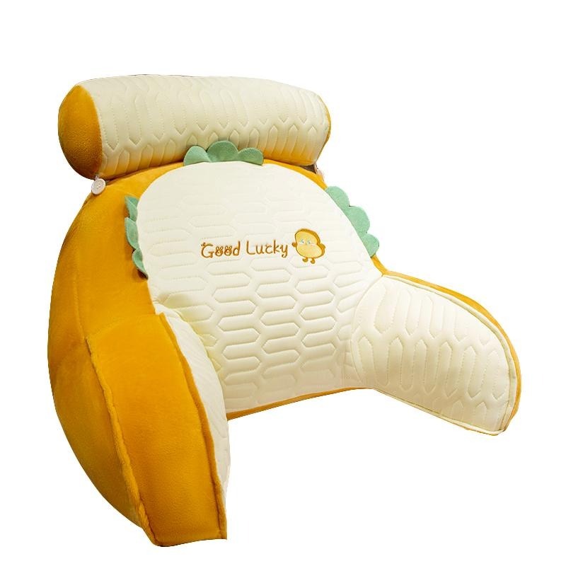 靠墊 冰絲乳膠靠背枕 床頭靠枕 護腰 涼感抱枕  腰靠枕 沙發靠背枕涼感靠枕 椅背靠枕-細節圖2