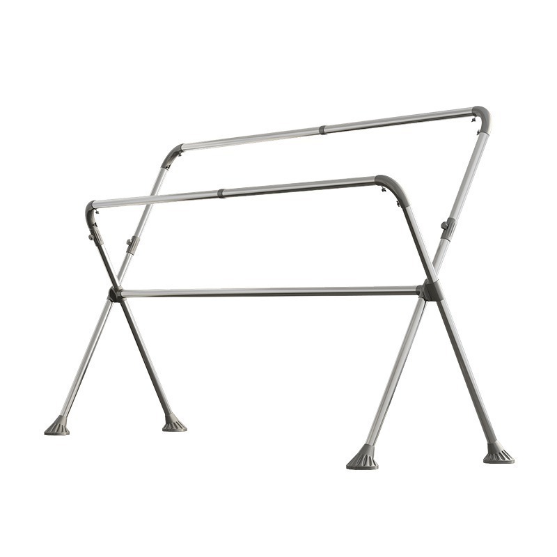 X型不鏽鋼曬衣架 升級可升降伸縮衣架 晾衣架 不銹鋼掛衣架 三桿曬衣架 曬被架-細節圖2