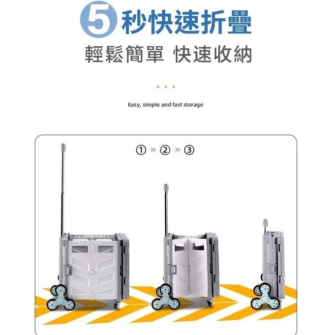 折疊手推車 升級餐桌 購物車折疊推車 露營推車  菜籃車 收納推車  買菜車 置物推車 摺疊購物車 購物推車-細節圖3