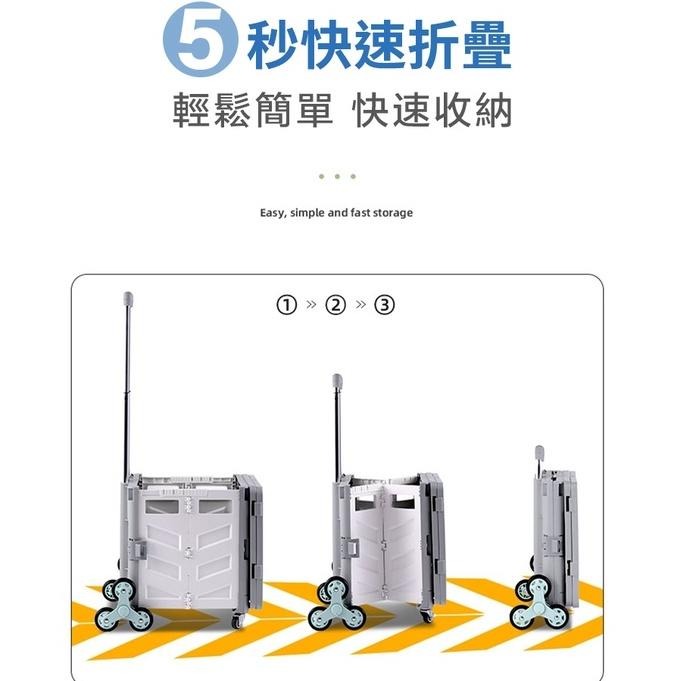 折疊手推車 升級餐桌 購物車折疊推車 露營推車  菜籃車 收納推車  買菜車 置物推車 摺疊購物車 購物推車-細節圖3