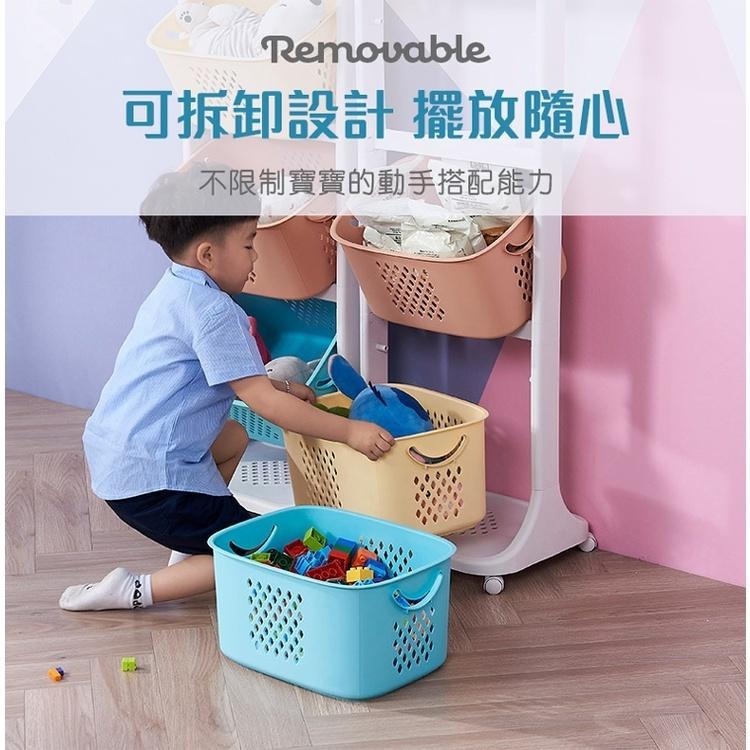 洗衣籃 髒衣籃 滑輪置物籃 分類洗衣籃 推車 雙層洗衣籃 浴室收納架 三層洗衣籃  洗衣籃推車-細節圖8