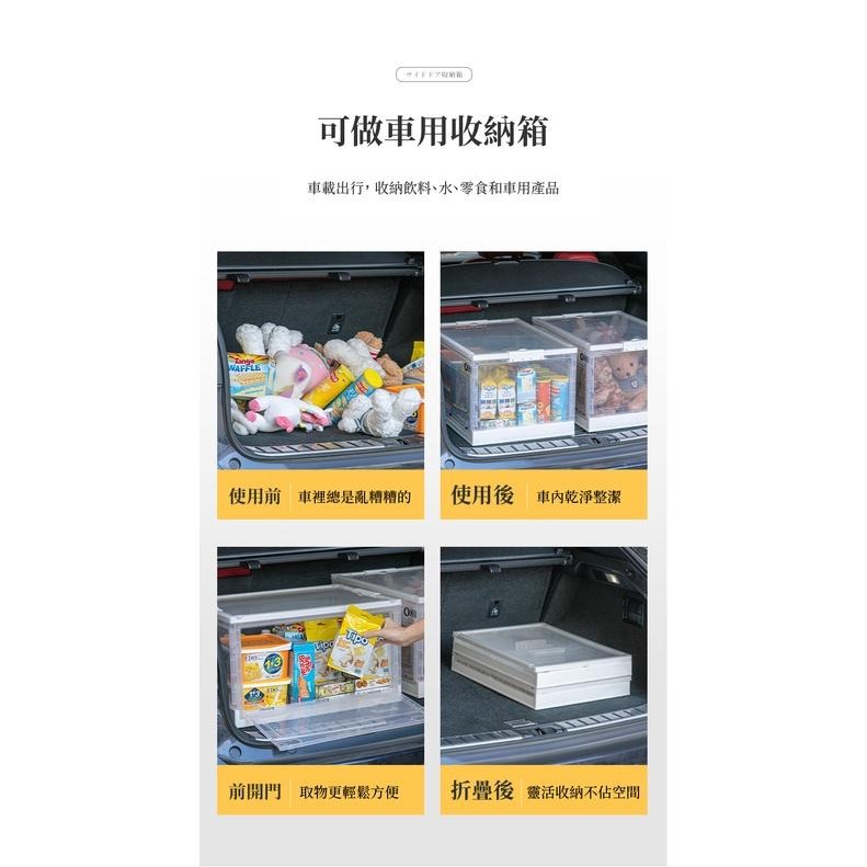 折疊收納箱 102L巨無霸三開門折疊收納箱 滑輪摺疊收納箱 衣服收納盒 衣櫃收納盒-細節圖7