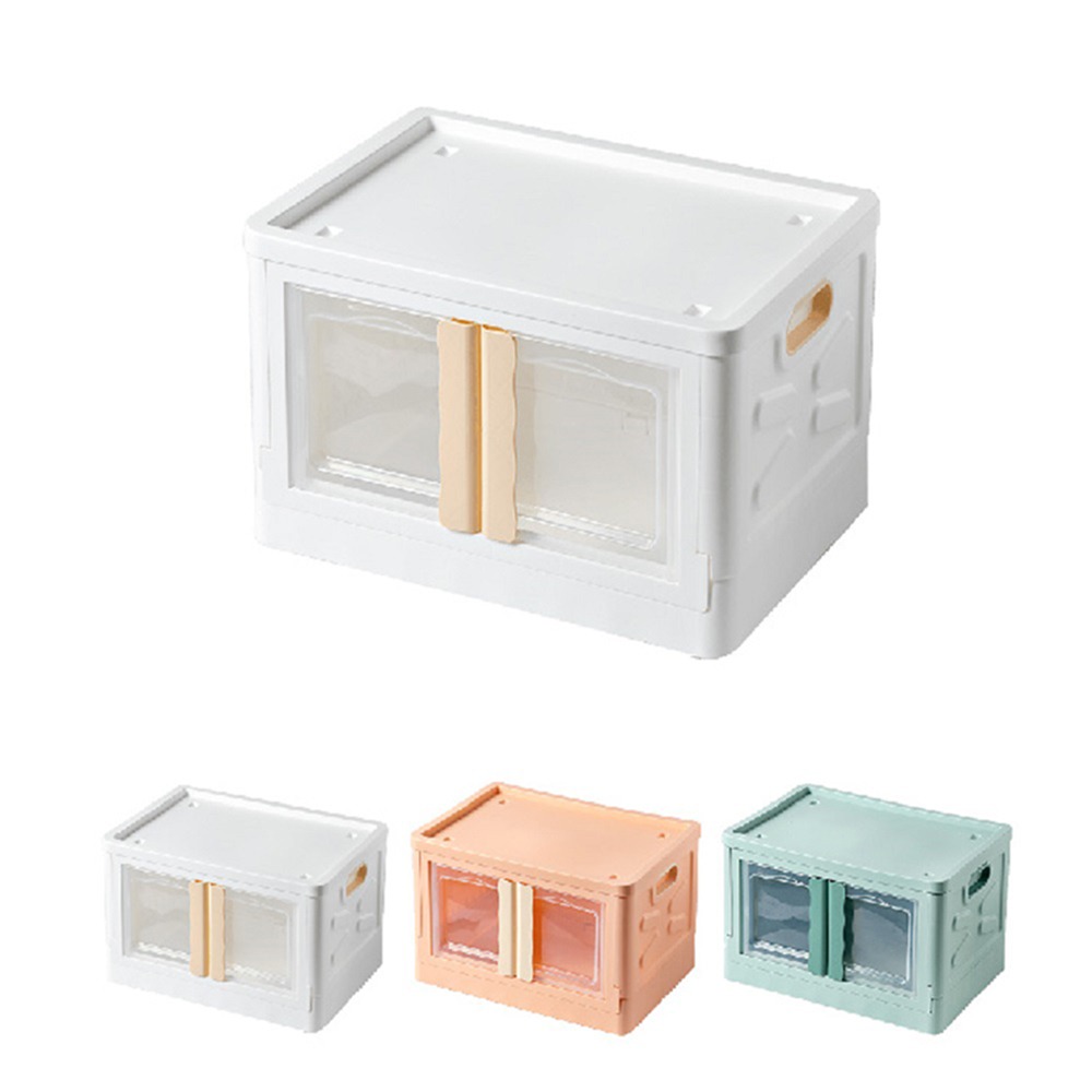 雙開摺疊收納箱 折疊收納箱50L 衣物收納箱 衣服收納箱 整理箱 收納箱大容量-細節圖11