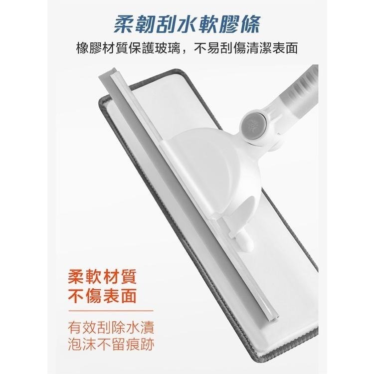 擦玻璃神器 加長可彎擦窗伸縮杆  擦窗神器 擦窗刷  擦玻璃伸縮桿-細節圖8