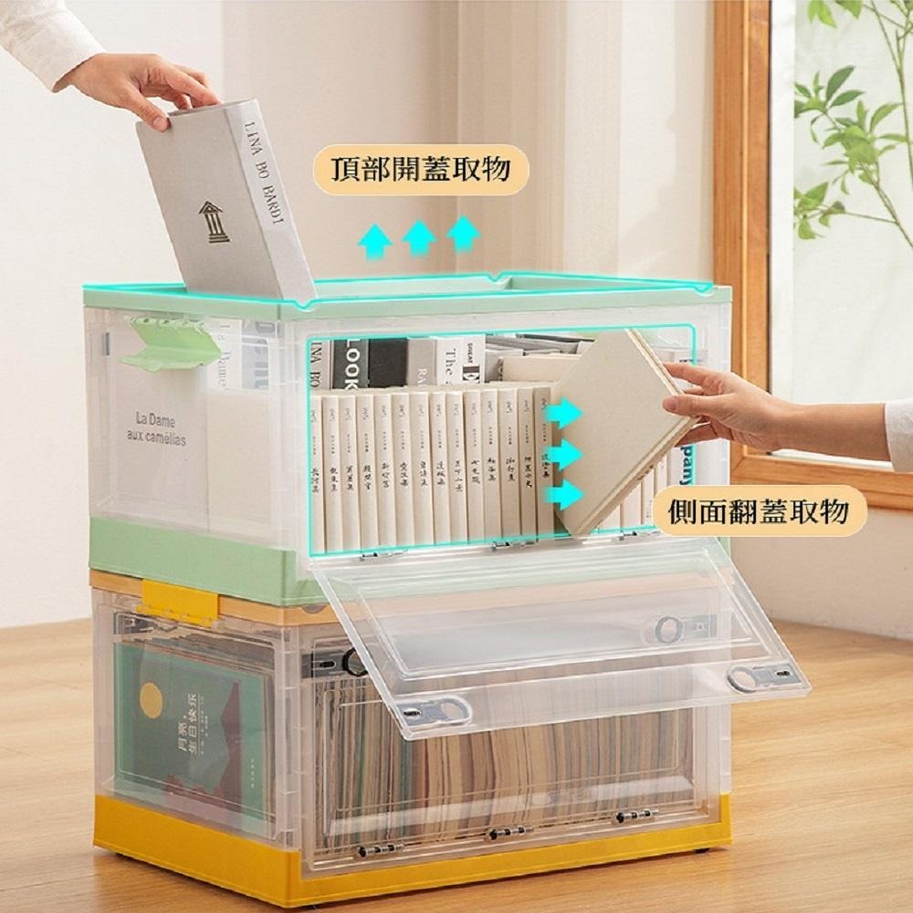 【折疊收納箱】三開門折疊收納箱 (102L/72L / 42L/22L) 滑輪摺疊收納箱 衣服收納盒 衣櫃收納盒-細節圖5