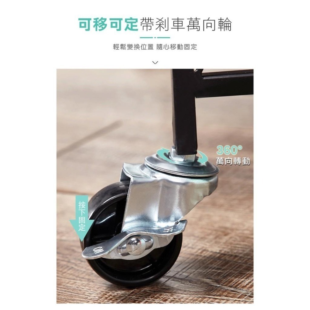 免安裝折疊置物架 微波爐置物架 工業風置物架 收納架 廚房收納架 層架 三層置物架-細節圖9