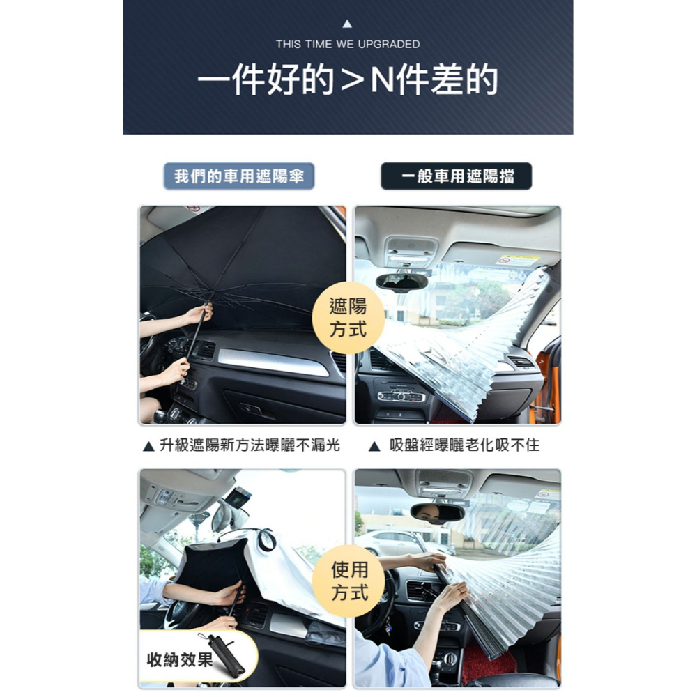 【汽車遮陽傘】車用遮陽板 防曬隔熱汽車遮陽簾 擋風玻璃遮陽-細節圖10