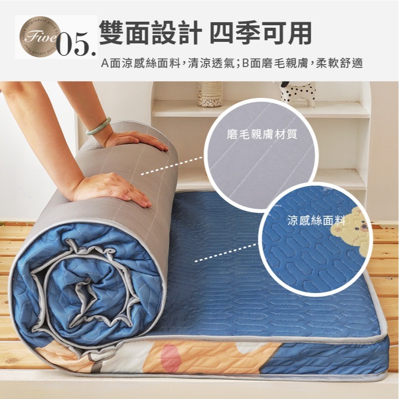 床墊 冰絲乳膠床墊 單人床墊 雙人床墊 雙人加大床墊 宿舍床墊 摺疊床墊-細節圖5