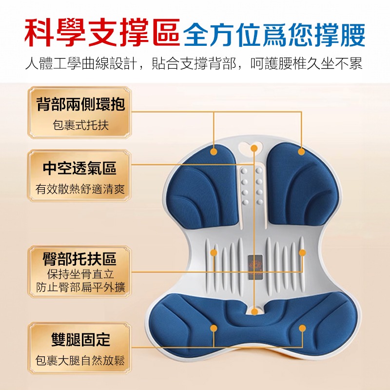 護腰坐墊  升級加大旋磁 NGT 減壓坐減壓坐墊 辦公室坐墊 防駝背 腰靠坐墊 護腰墊 美臀坐墊 記憶棉花瓣墊-細節圖4