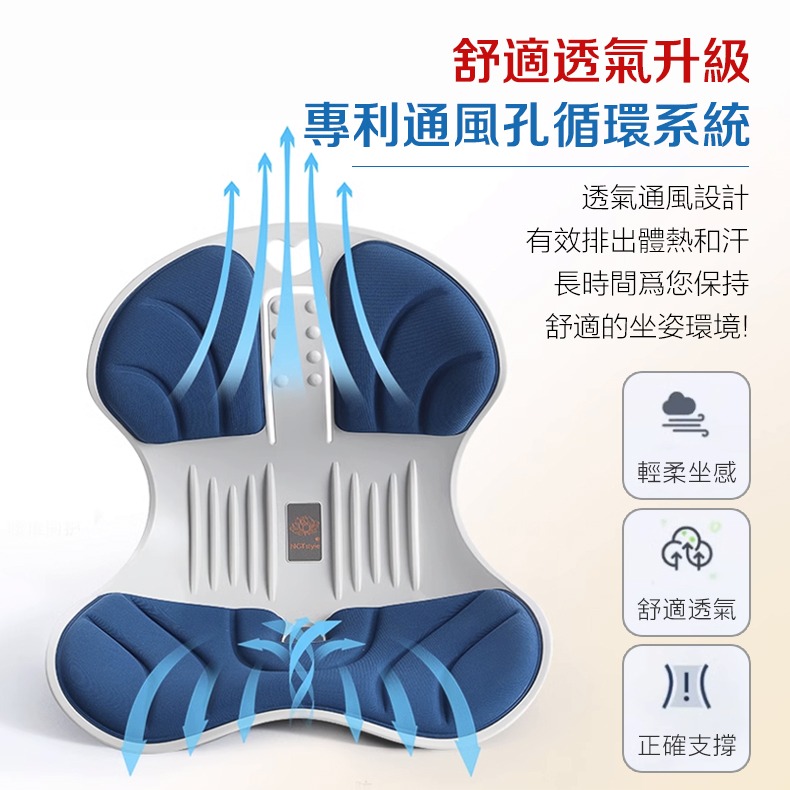 護腰坐墊  升級加大旋磁 NGT 減壓坐減壓坐墊 辦公室坐墊 防駝背 腰靠坐墊 護腰墊 美臀坐墊 記憶棉花瓣墊-細節圖9