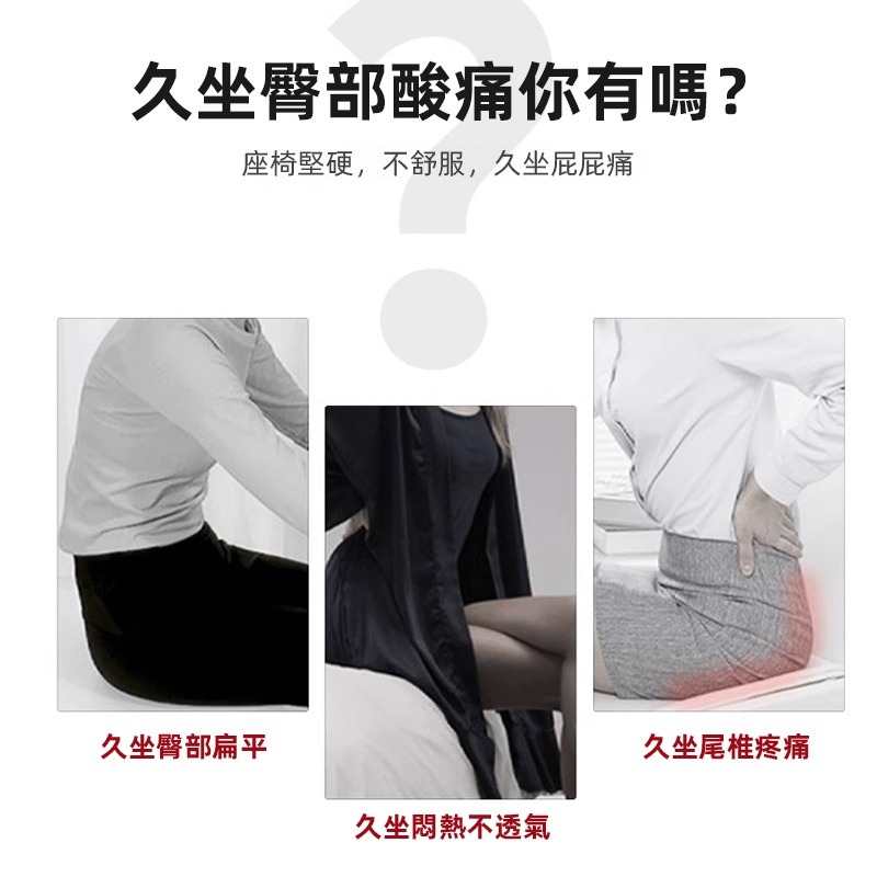 護腰坐墊 記憶棉 坐墊 靠墊 辦公椅靠墊 減壓坐墊 椅背靠墊 靠枕 腰靠 座墊 靠腰墊-細節圖2